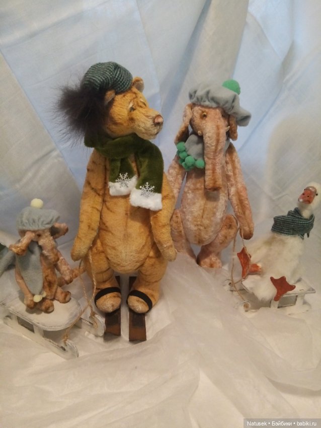 Зимние забавы — Авторские мишки Тедди и друзья: фото (фото 8)