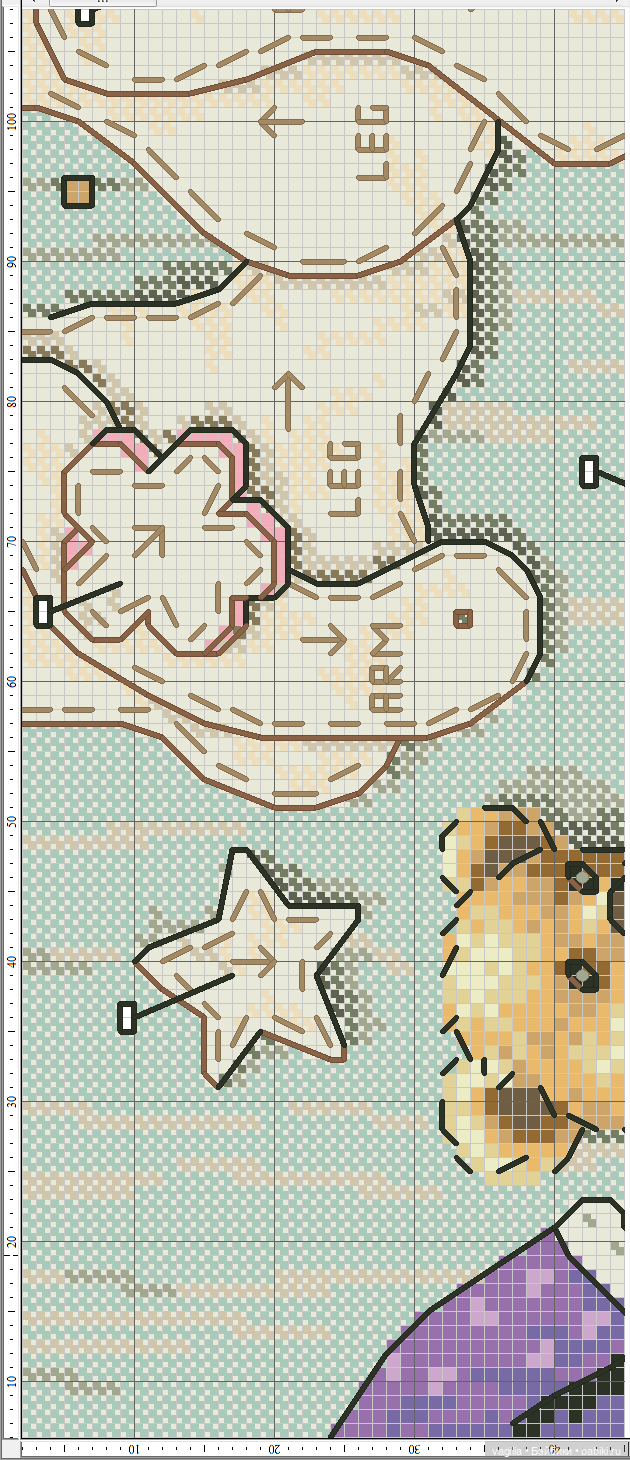 Мишка Тедди крестиком — Схемы вышивки крестом: фото узоров (фото 6)