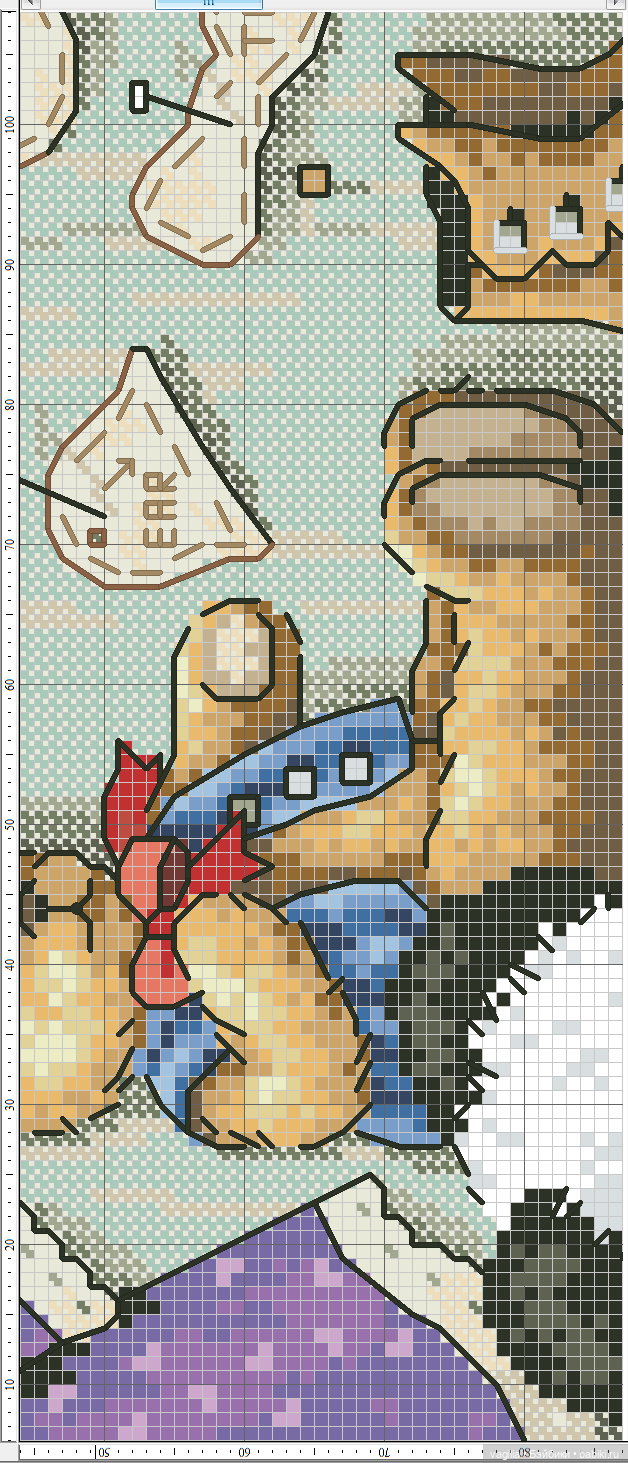 Мишка Тедди крестиком — Схемы вышивки крестом: фото узоров (фото 7)