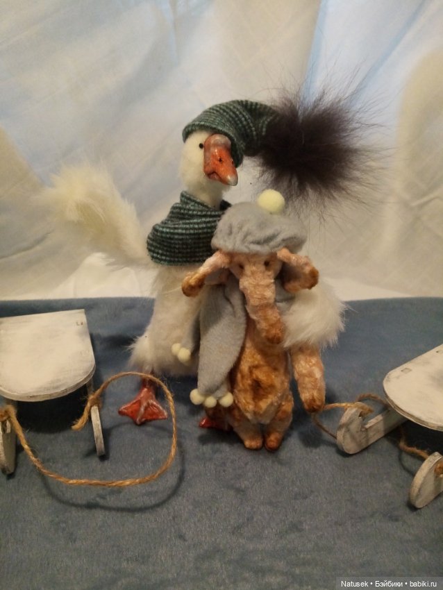 Зимние забавы — Авторские мишки Тедди и друзья: фото (фото 9)