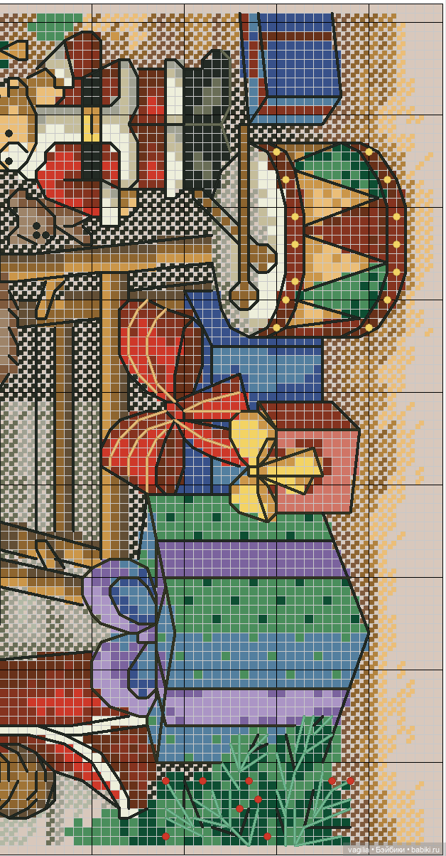 Мишка Тедди крестиком — Схемы вышивки крестом: фото узоров