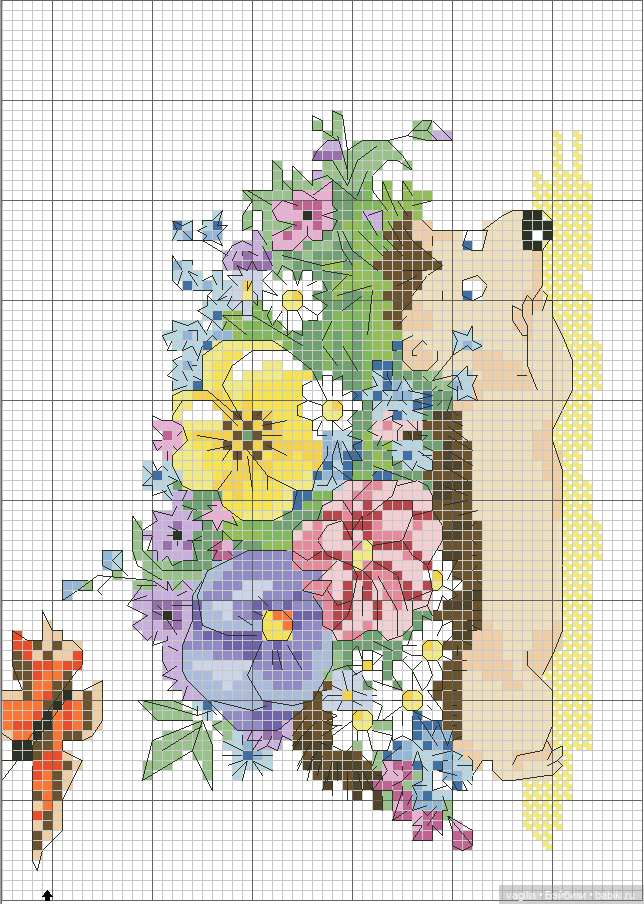 Детская вышивка крестиком