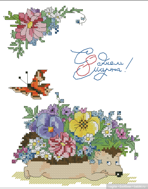 Детская вышивка крестиком