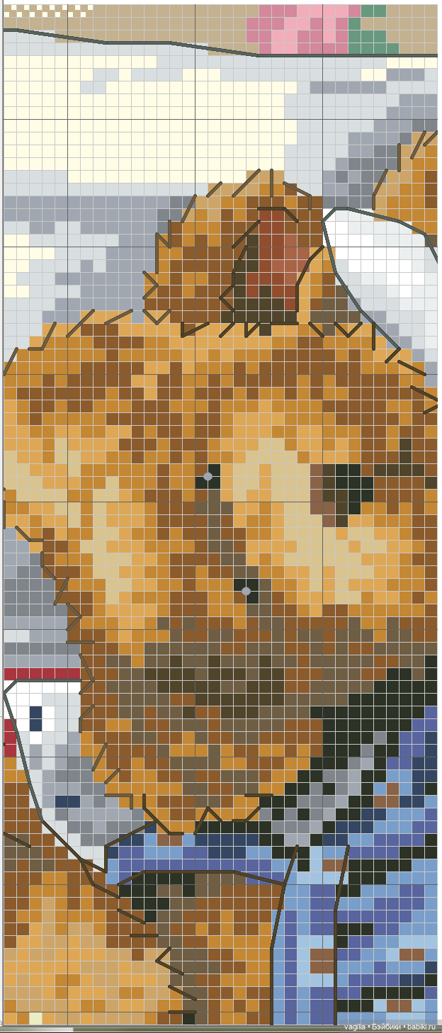 Мишка Тедди крестиком — Схемы вышивки крестом: фото узоров