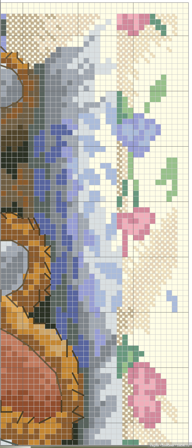 Мишка Тедди крестиком — Схемы вышивки крестом: фото узоров