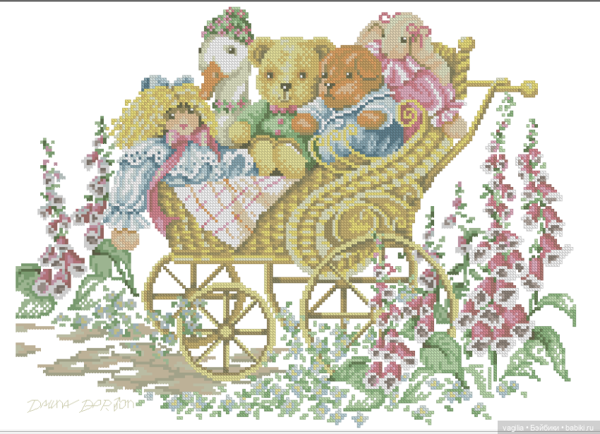 Детская вышивка крестиком