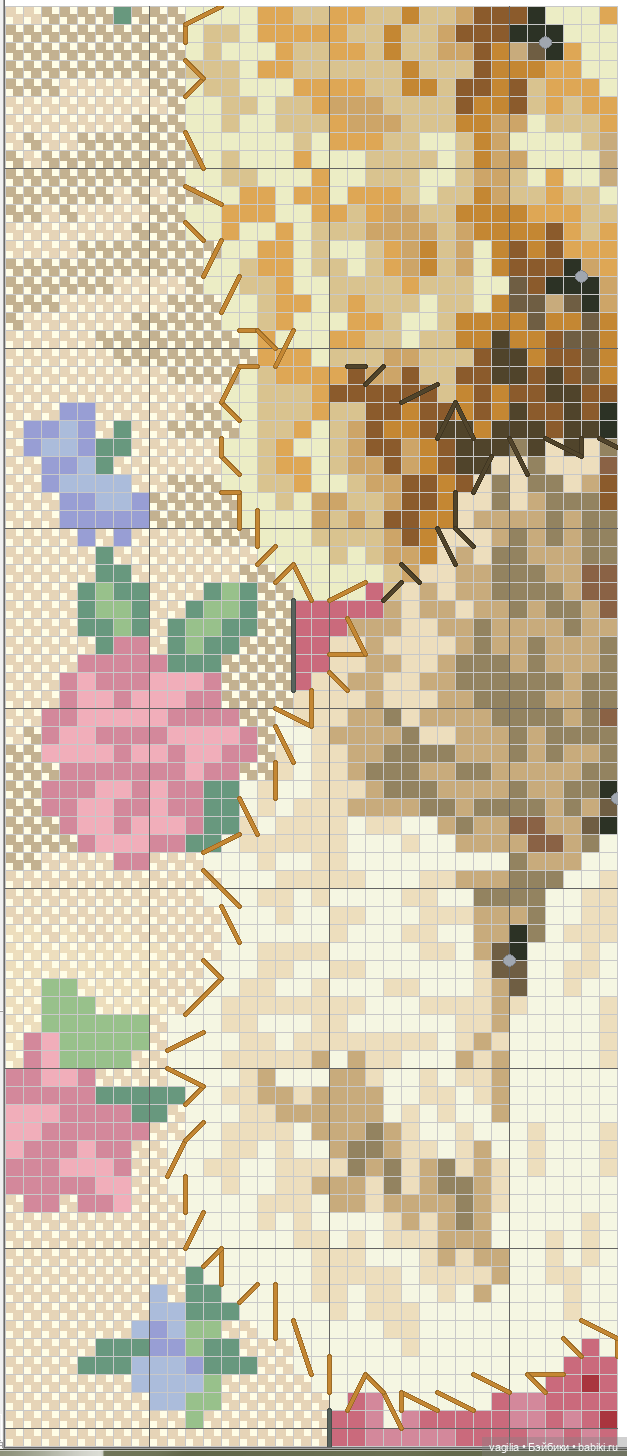 Мишка Тедди крестиком — Схемы вышивки крестом: фото узоров