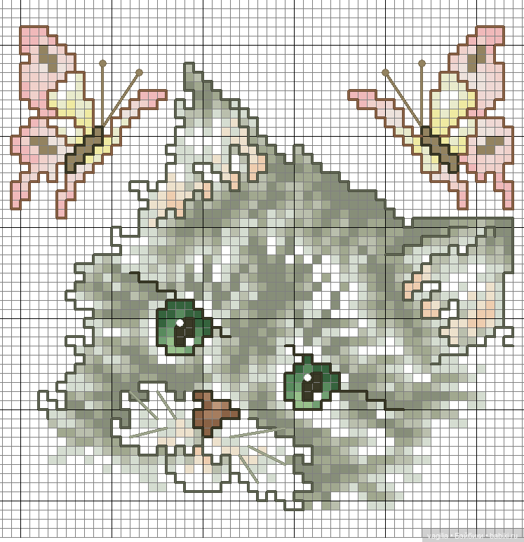 Немного котиков крестиком