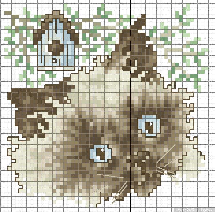 Немного котиков крестиком