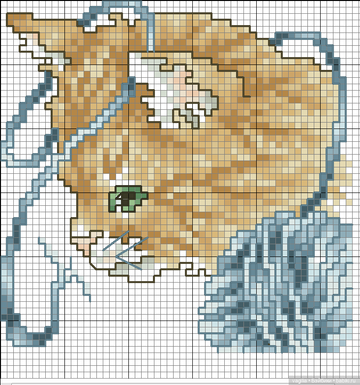 Немного котиков крестиком