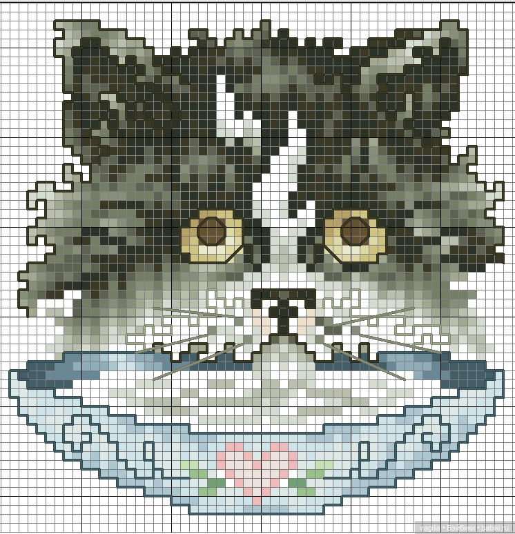 Немного котиков крестиком