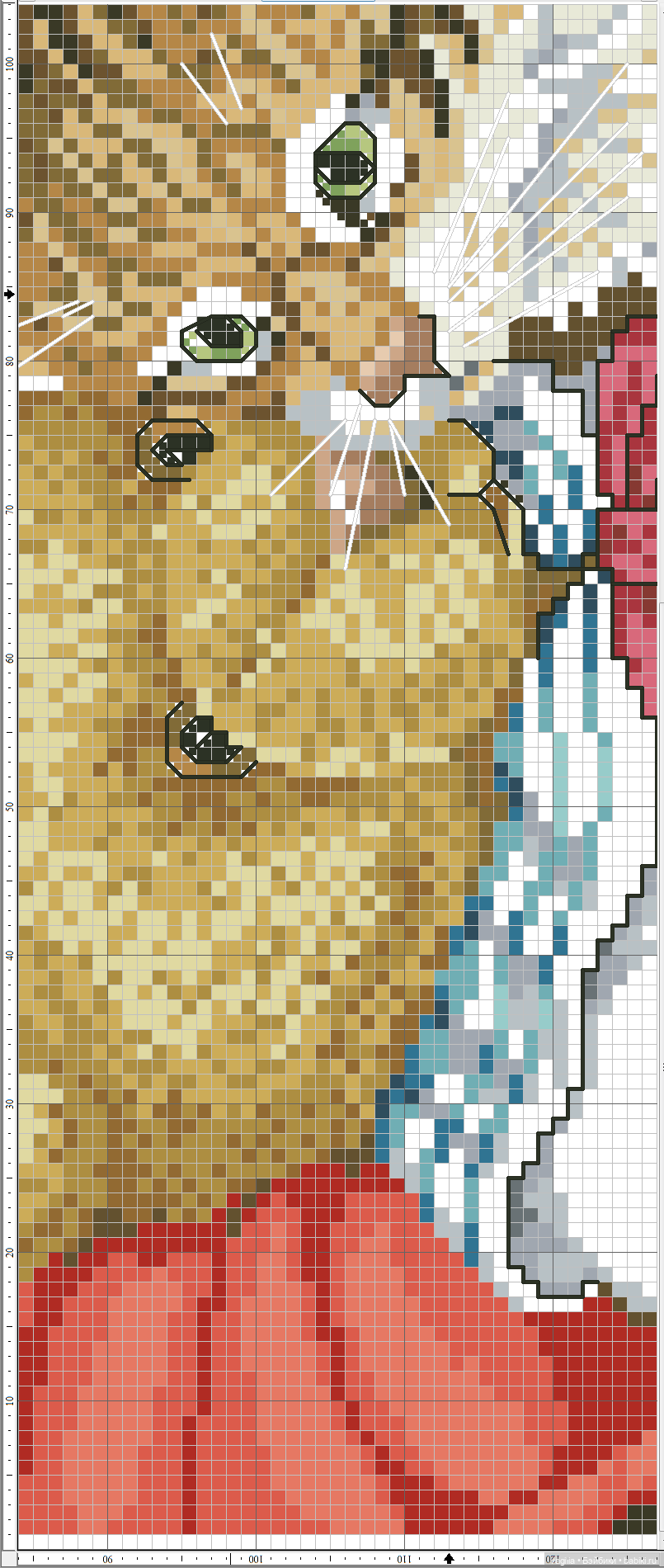 Котики крестиком — Схемы вышивки крестом: фото узоров