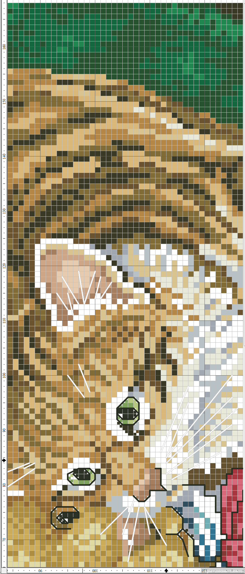 Котики крестиком — Схемы вышивки крестом: фото узоров