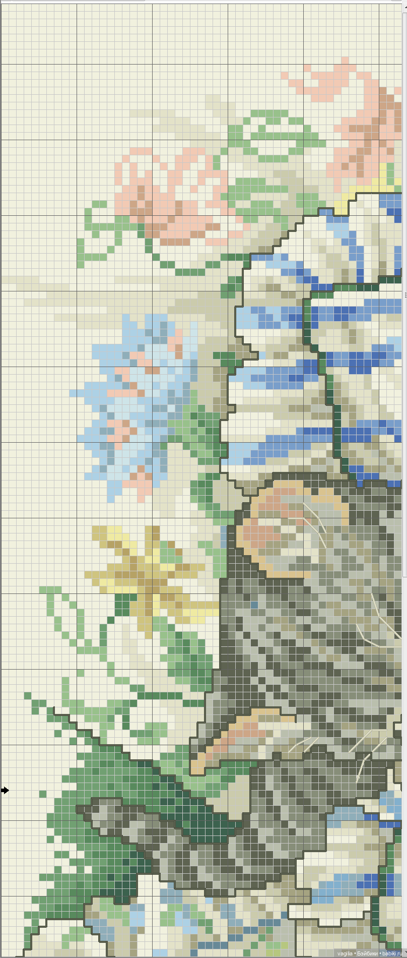 Котики крестиком — Схемы вышивки крестом: фото узоров (фото 5)