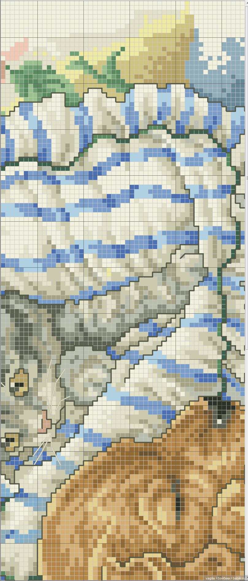 Котики крестиком — Схемы вышивки крестом: фото узоров (фото 6)