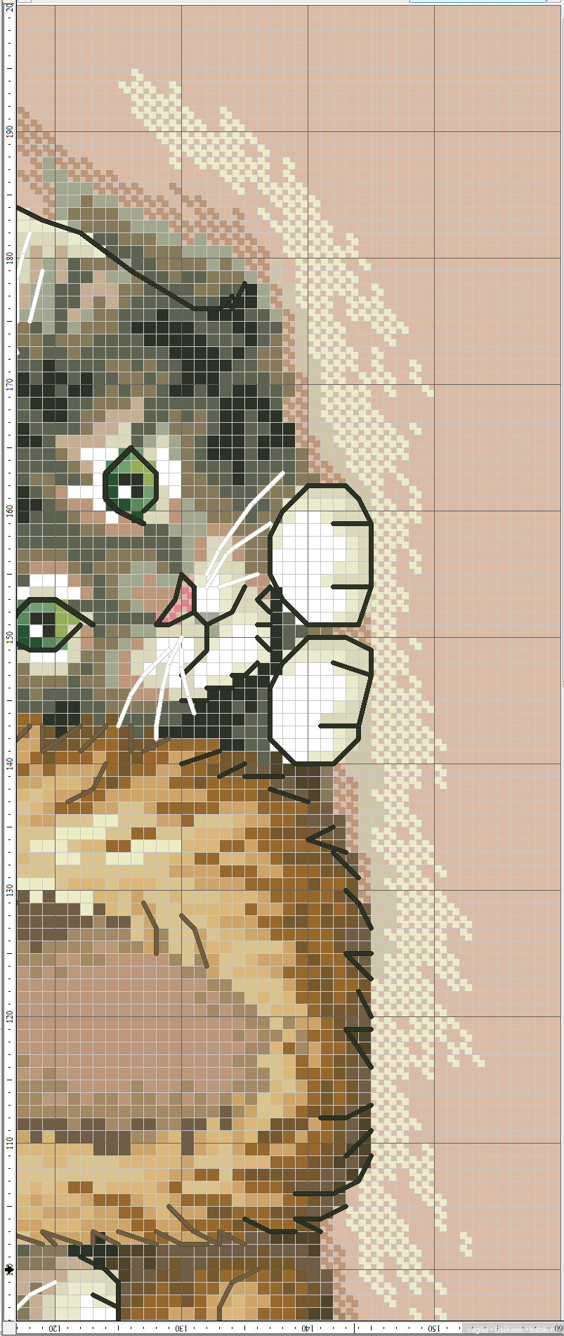 Котики крестиком — Схемы вышивки крестом: фото узоров