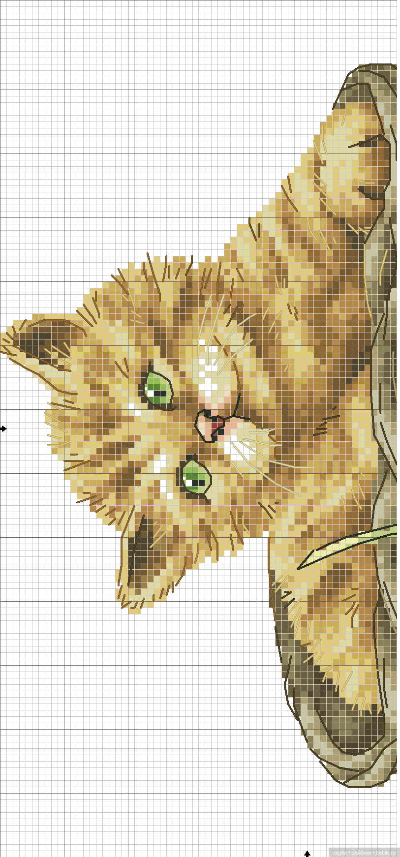 Котики. Вышивка крестиком