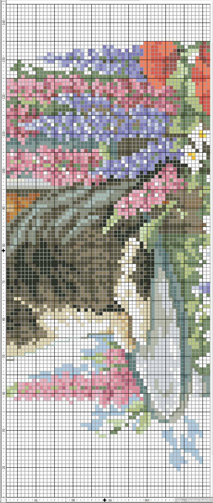 Котики 2 крестиком — Схемы вышивки крестом: фото узоров