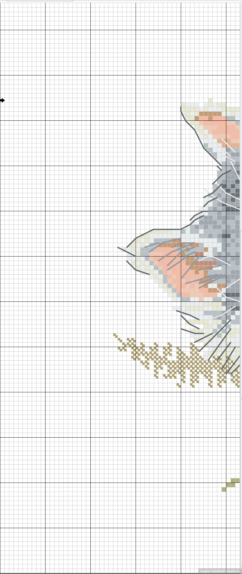 Котики 2 крестиком — Схемы вышивки крестом: фото узоров