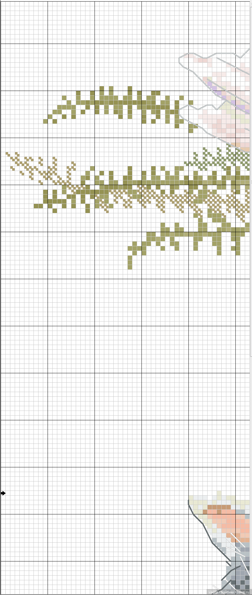 Котики 2 крестиком — Схемы вышивки крестом: фото узоров