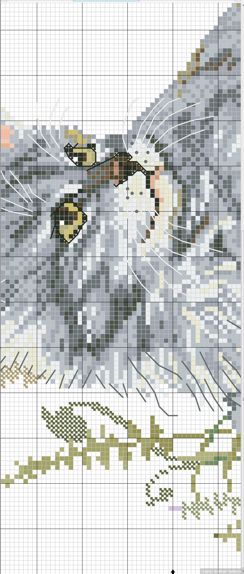 Котики 2 крестиком — Схемы вышивки крестом: фото узоров