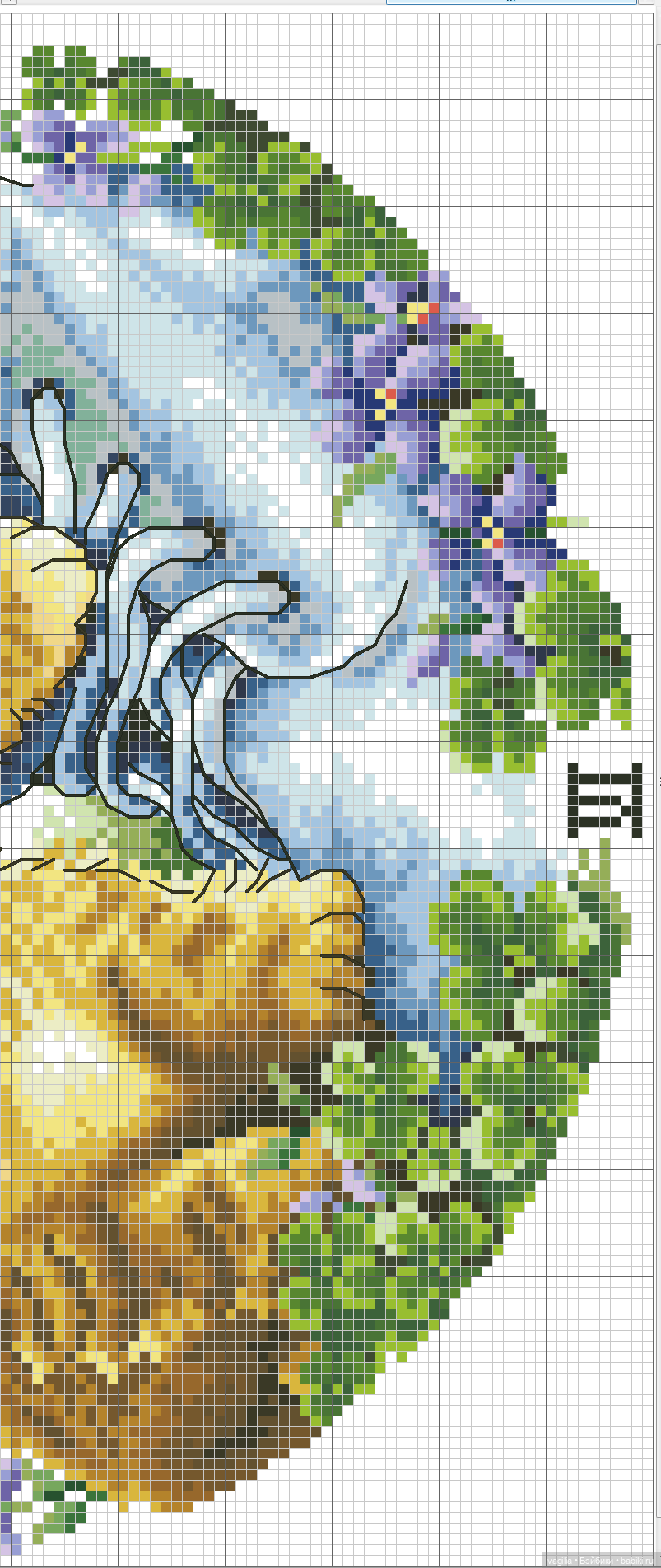 Котики 2 крестиком — Схемы вышивки крестом: фото узоров