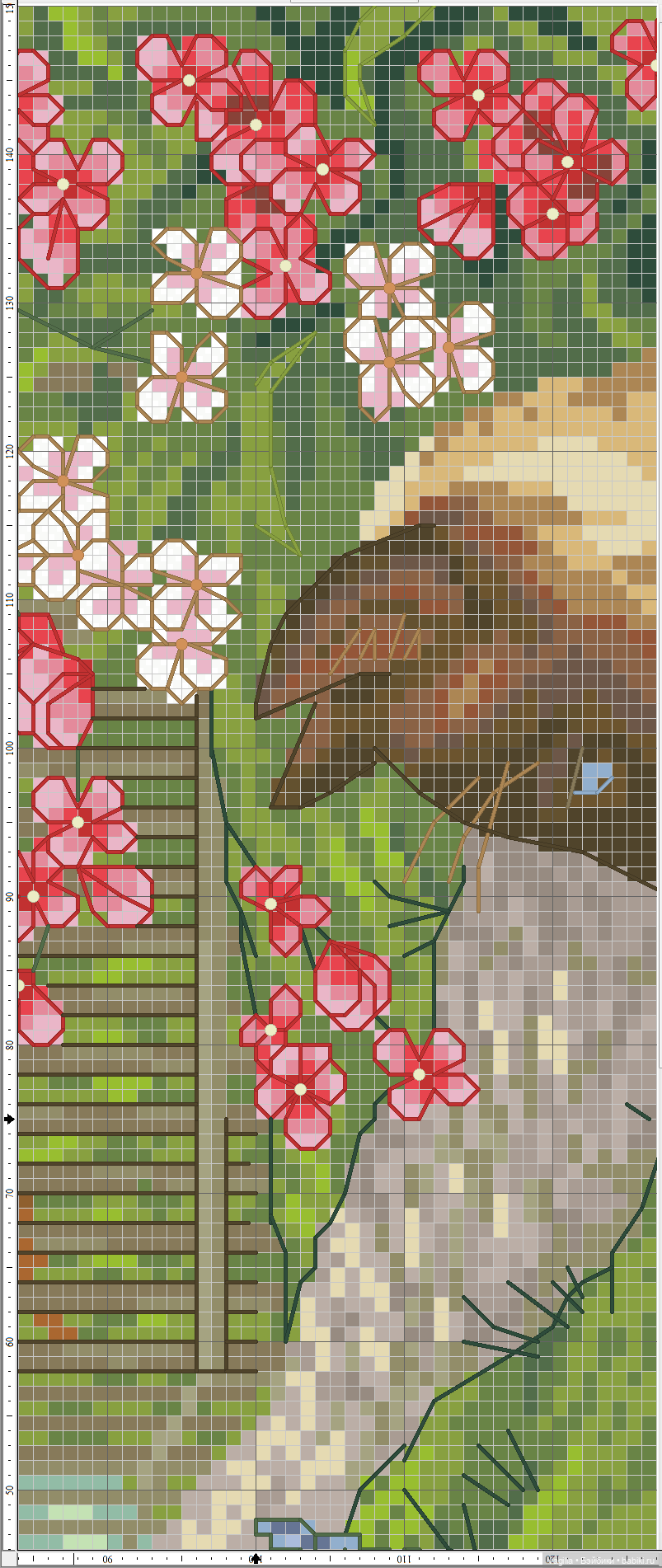 Котики 2 крестиком — Схемы вышивки крестом: фото узоров