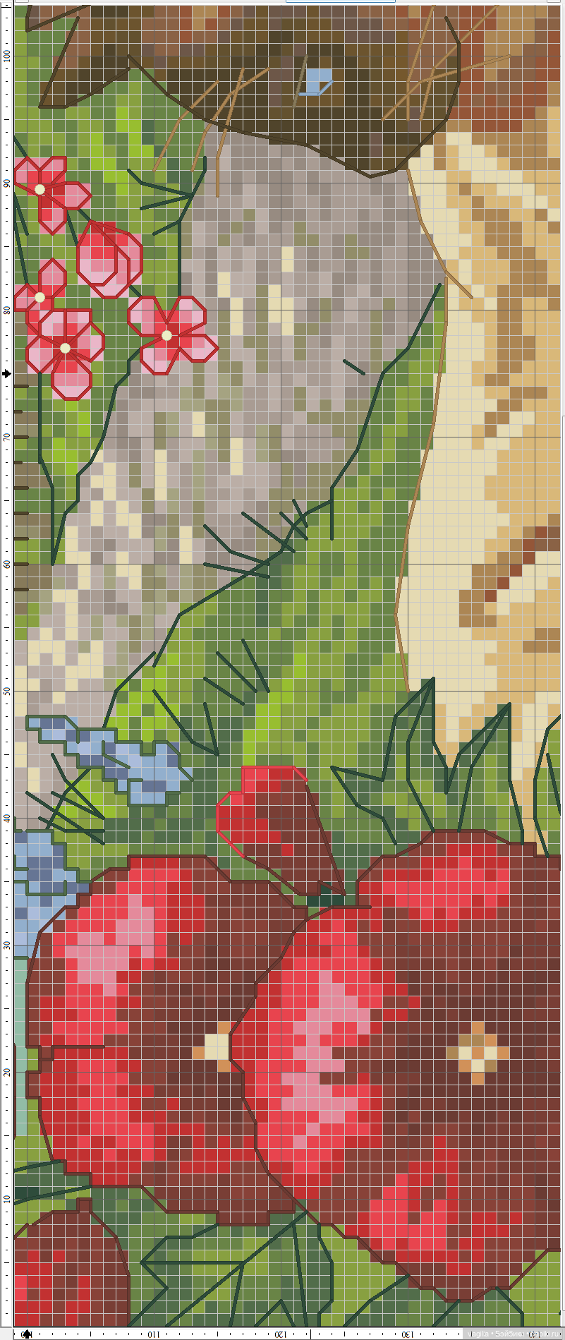 Котики 2 крестиком — Схемы вышивки крестом: фото узоров