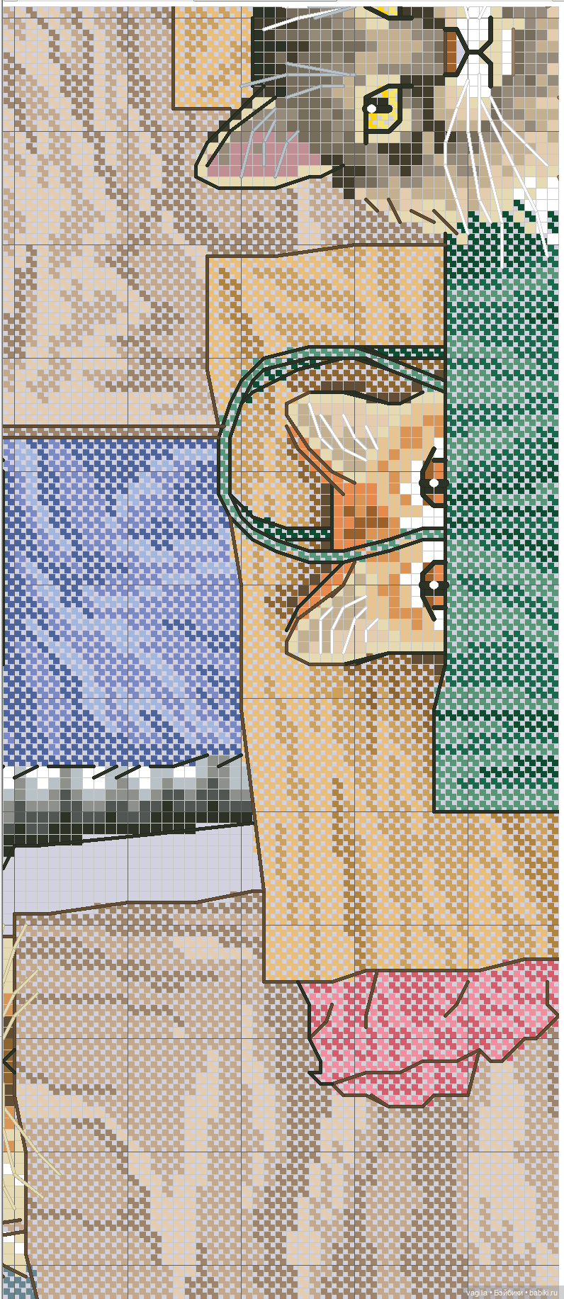 Котики 3 крестиком — Схемы вышивки крестом: фото узоров