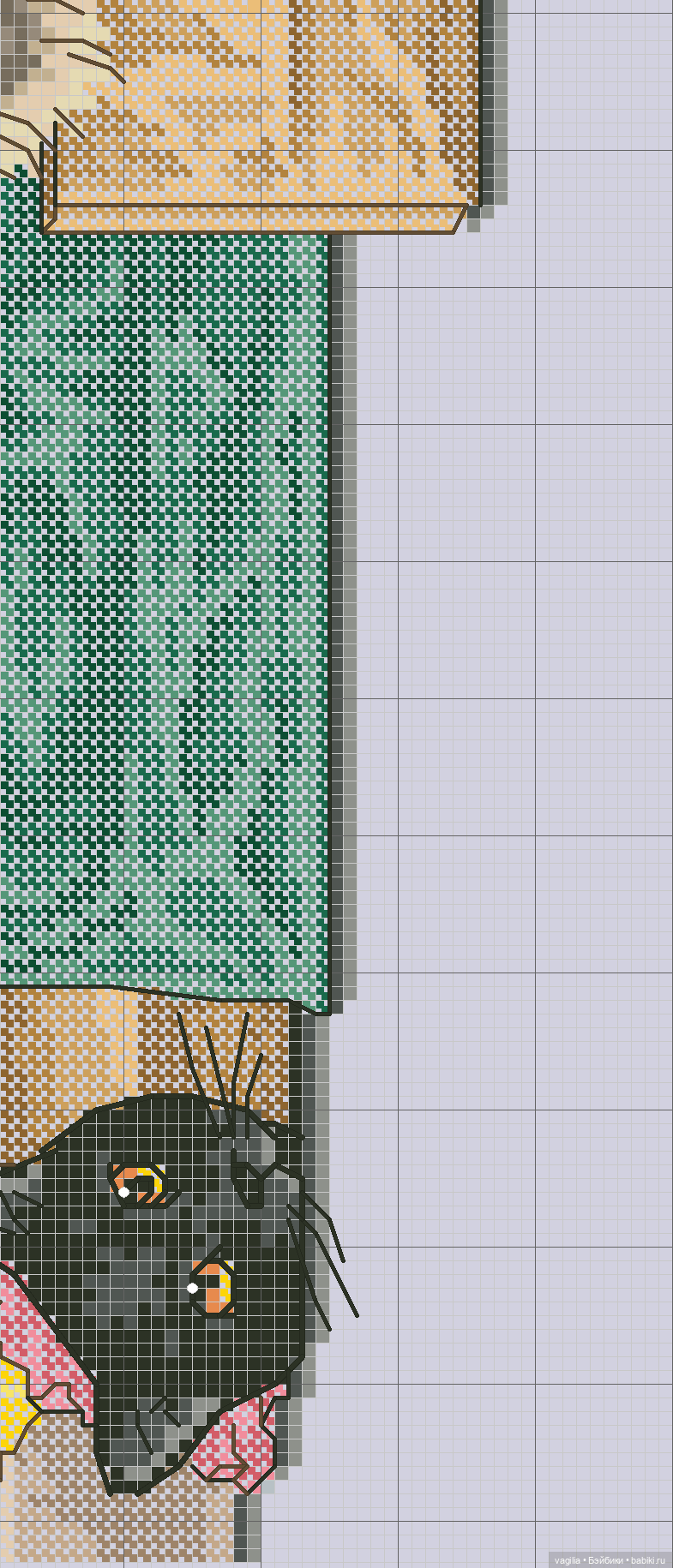 Котики 3 крестиком — Схемы вышивки крестом: фото узоров