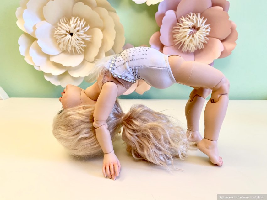 Гимнастический этюд с новейшими усовершенствованиями авторской девочки от A.T.Dolls Татьяна Бачурина