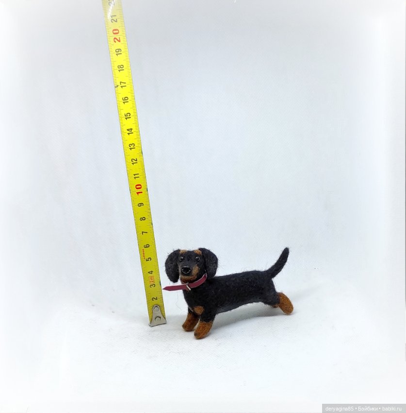 Такса — Валяные игрушки из шерсти: сухое валяние (фото 10)