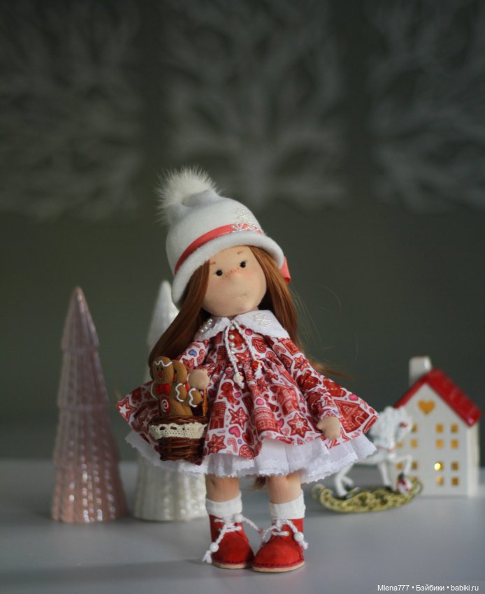 Барышня с пряниками — Авторские текстильные куклы: Вальдорфские