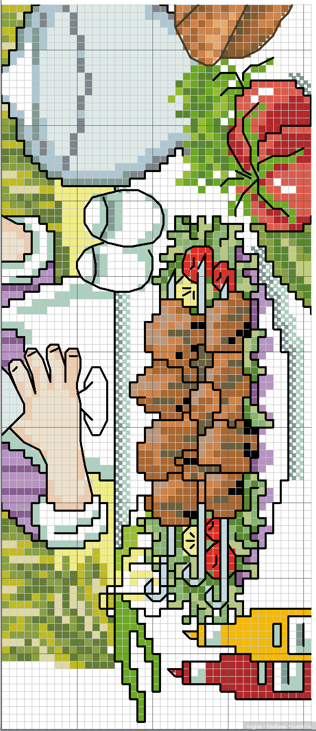 Поварята крестиком — Схемы вышивки крестом: фото узоров (фото 3)