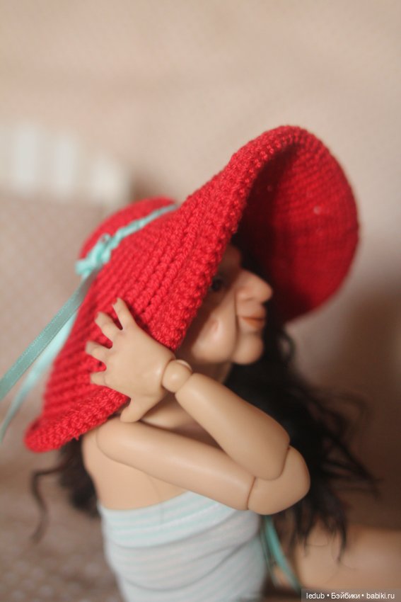 Бабуля-курортница — Авторские шарнирные куклы своими руками: лепка (фото 9)