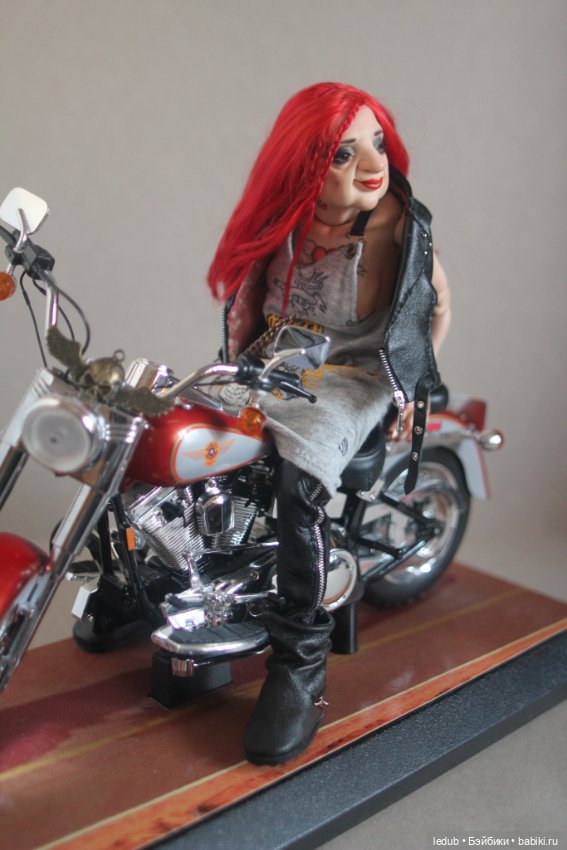 Бабуля - Байкерша — Авторские шарнирные куклы своими руками: лепка