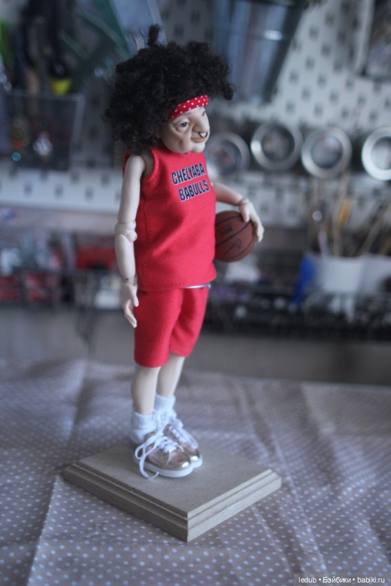 Бабуля-Баскетболистка — Авторские шарнирные куклы своими руками: лепка