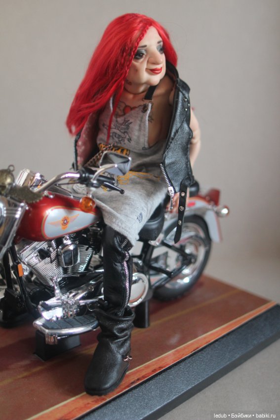 Бабуля - Байкерша — Авторские шарнирные куклы своими руками: лепка