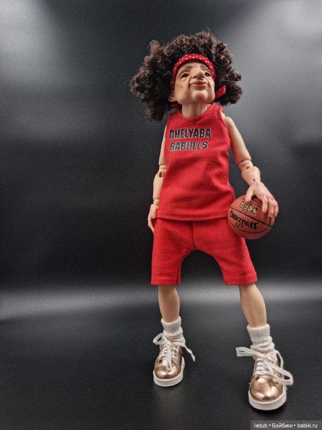 Бабуля-Баскетболистка — Авторские шарнирные куклы своими руками: лепка