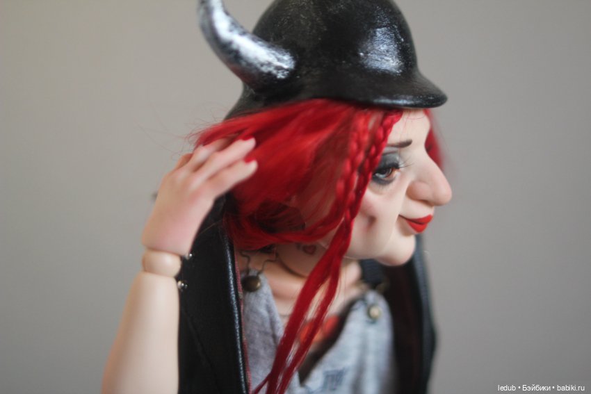 Бабуля - Байкерша — Авторские шарнирные куклы своими руками: лепка