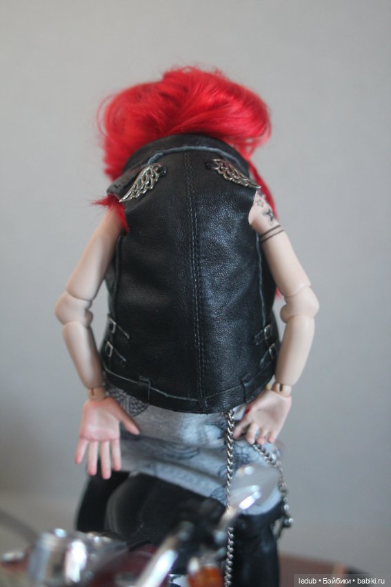 Бабуля - Байкерша — Авторские шарнирные куклы своими руками: лепка