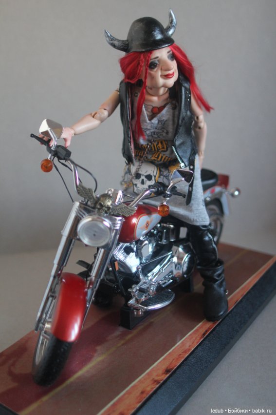 Бабуля - Байкерша — Авторские шарнирные куклы своими руками: лепка