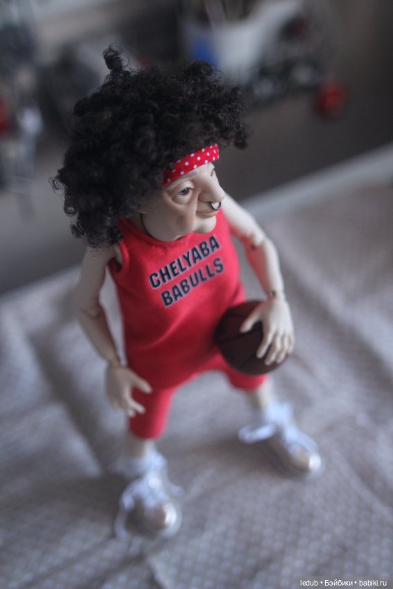 Бабуля-Баскетболистка — Авторские шарнирные куклы своими руками: лепка