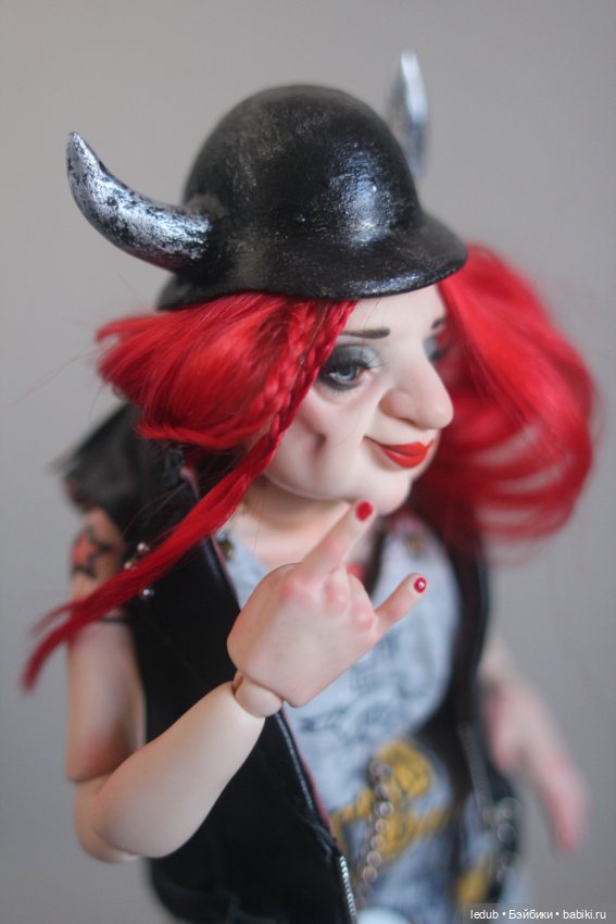 Бабуля - Байкерша — Авторские шарнирные куклы своими руками: лепка