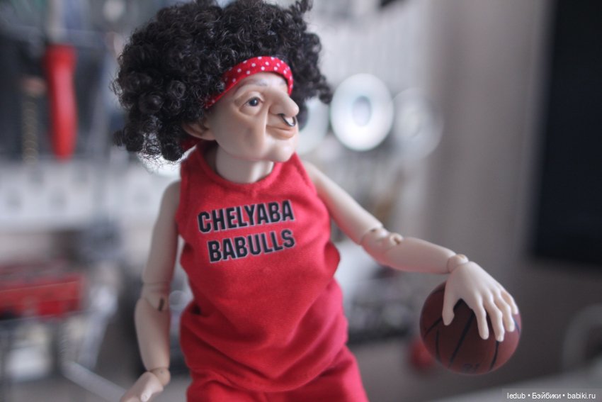 Бабуля-Баскетболистка — Авторские шарнирные куклы своими руками: лепка