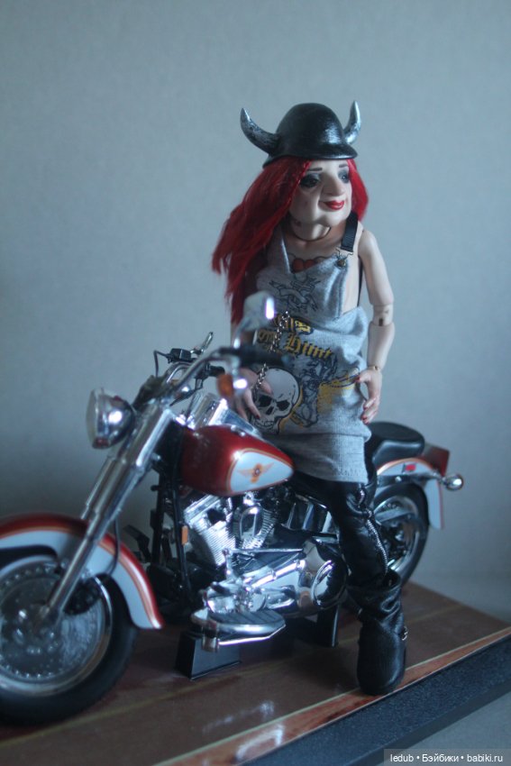 Бабуля - Байкерша — Авторские шарнирные куклы своими руками: лепка (фото 2)