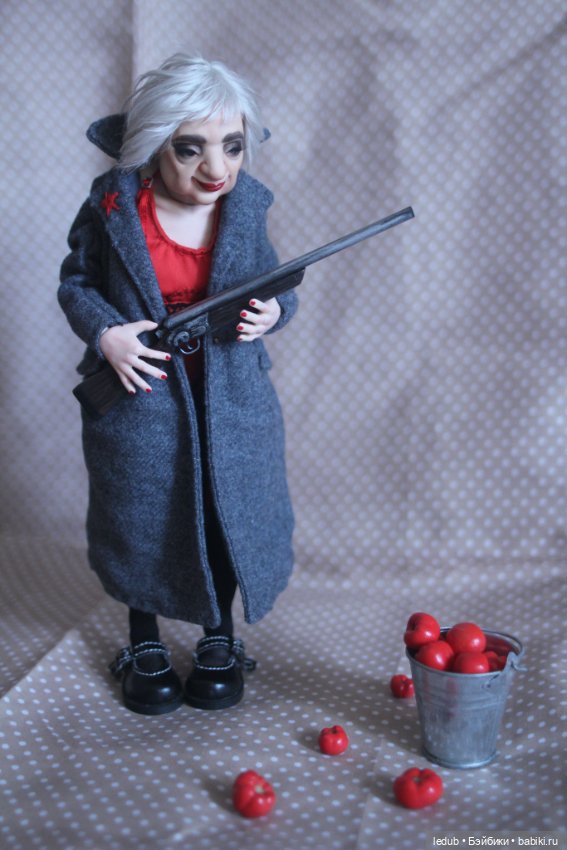 Бабуля- оторва — Авторские шарнирные куклы своими руками: лепка (фото 5)