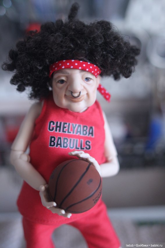 Бабуля-Баскетболистка — Авторские шарнирные куклы своими руками: лепка