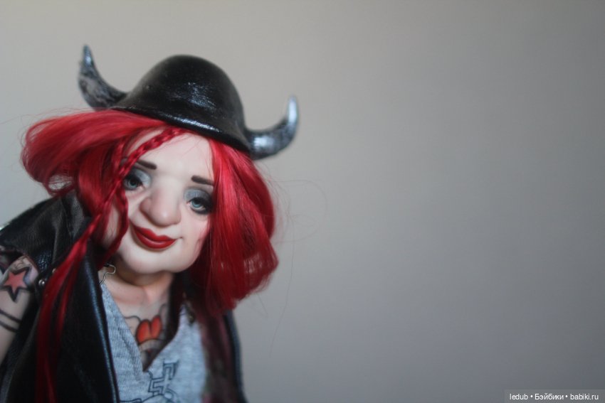 Бабуля - Байкерша — Авторские шарнирные куклы своими руками: лепка