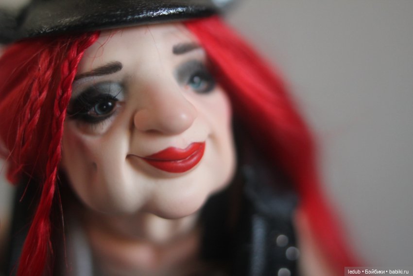 Бабуля - Байкерша — Авторские шарнирные куклы своими руками: лепка